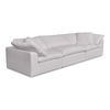 Terra Modular Sofa Cream White, Sectional Sofa by Moe's Home, 114" width x 32" height x 38" depth thumbnail 2