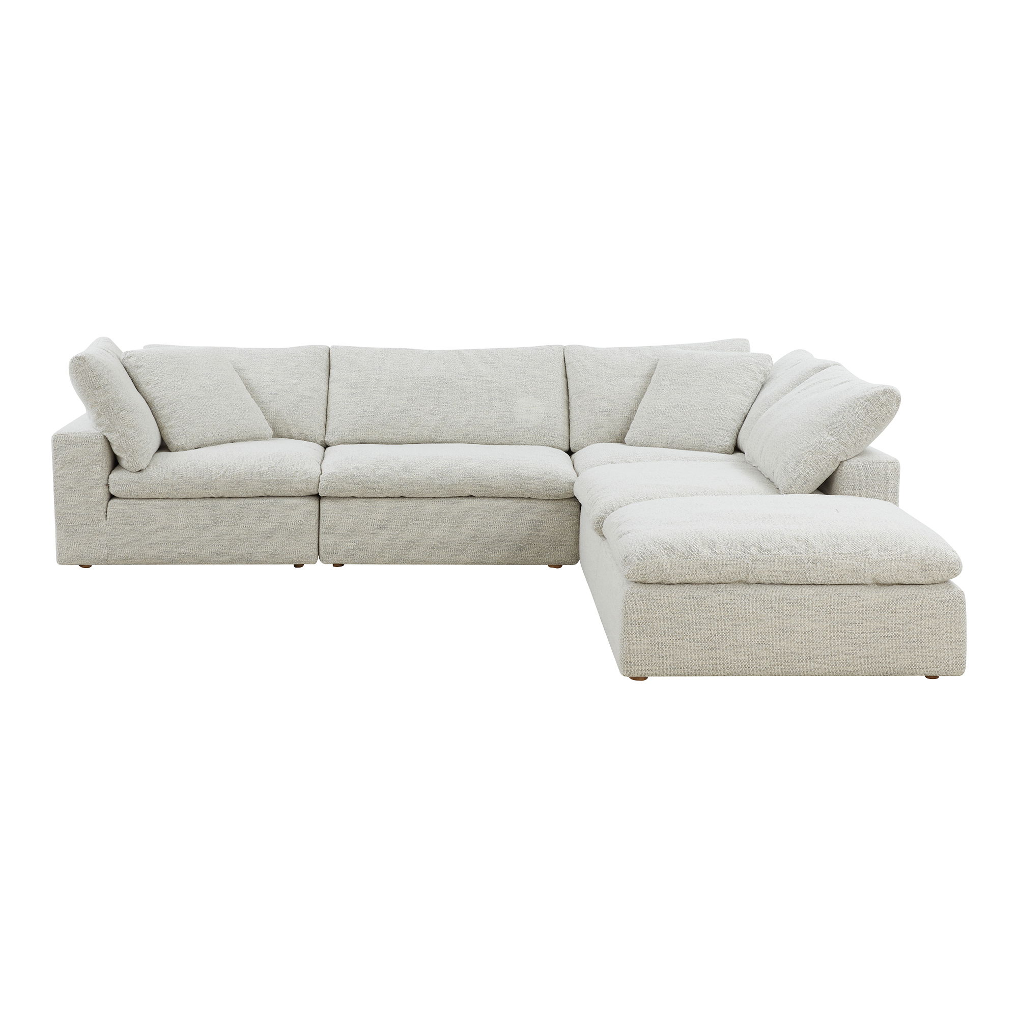 Clay Dream Modular Sectional Coastside Sand, Sectional Sofa by Moe's Home, 133.5" width x 32" height x 133.5" depth View 1