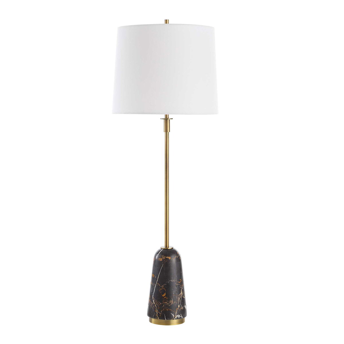 Jenson Black Marble Buffet Lamp, by Uttermost, 1' width x 2'11" height x 1' depth View 5