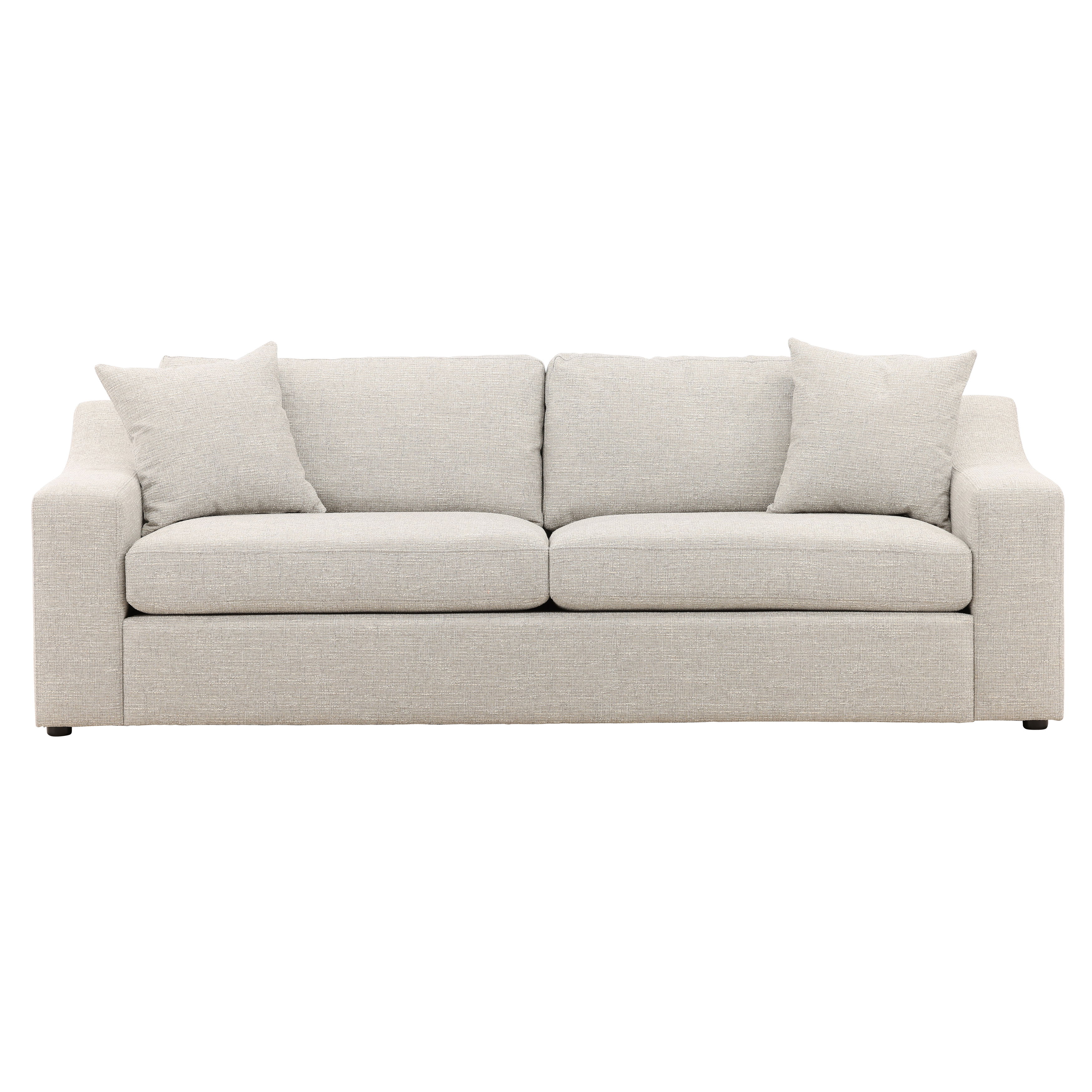 Emma Sofa Grey, Sofas & Sectional by Dovetail, 94.75" width x 33.37" height x 40" depth View 2