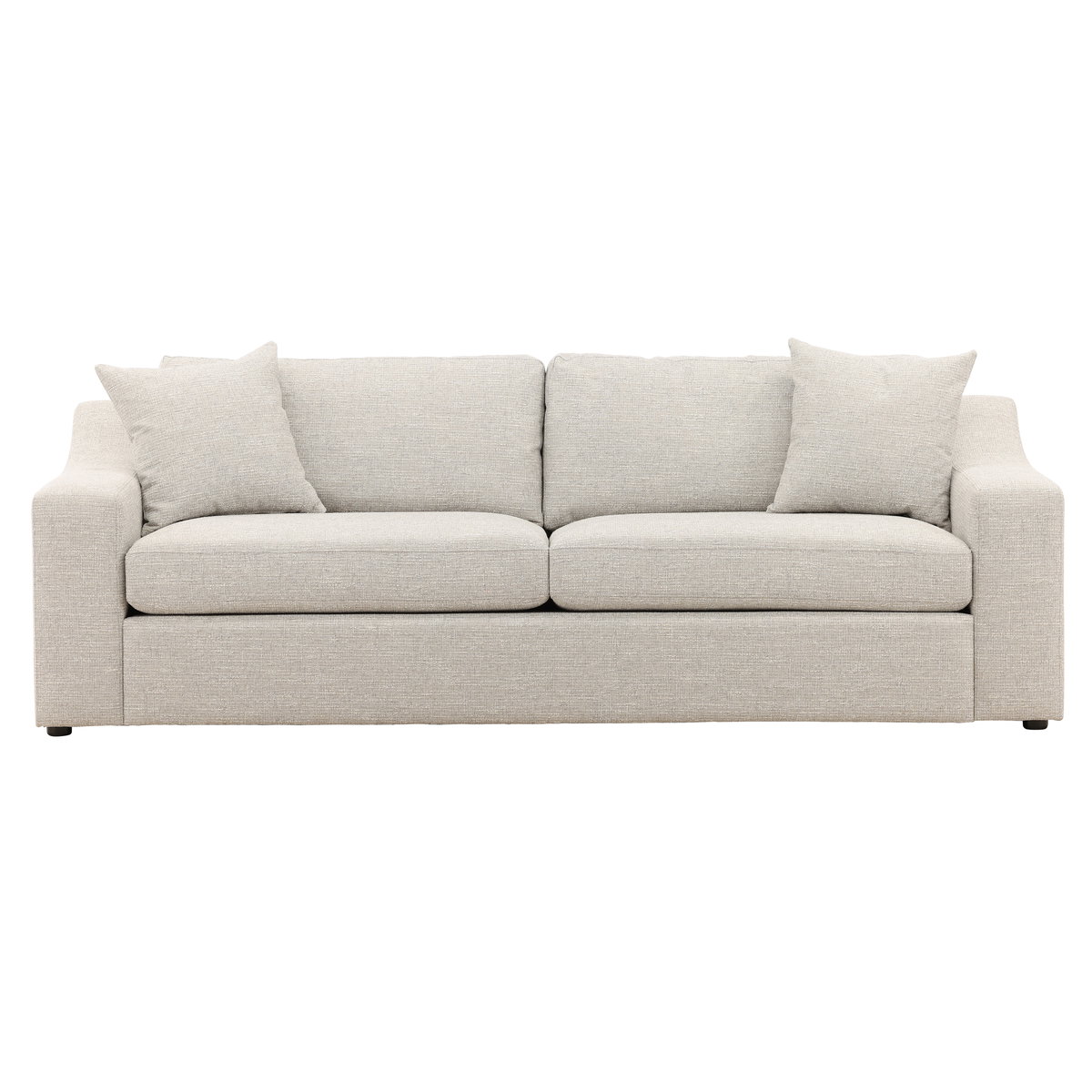Emma Sofa Grey, Sofas & Sectional by Dovetail, 94.75" width x 33.37" height x 40" depth View 2