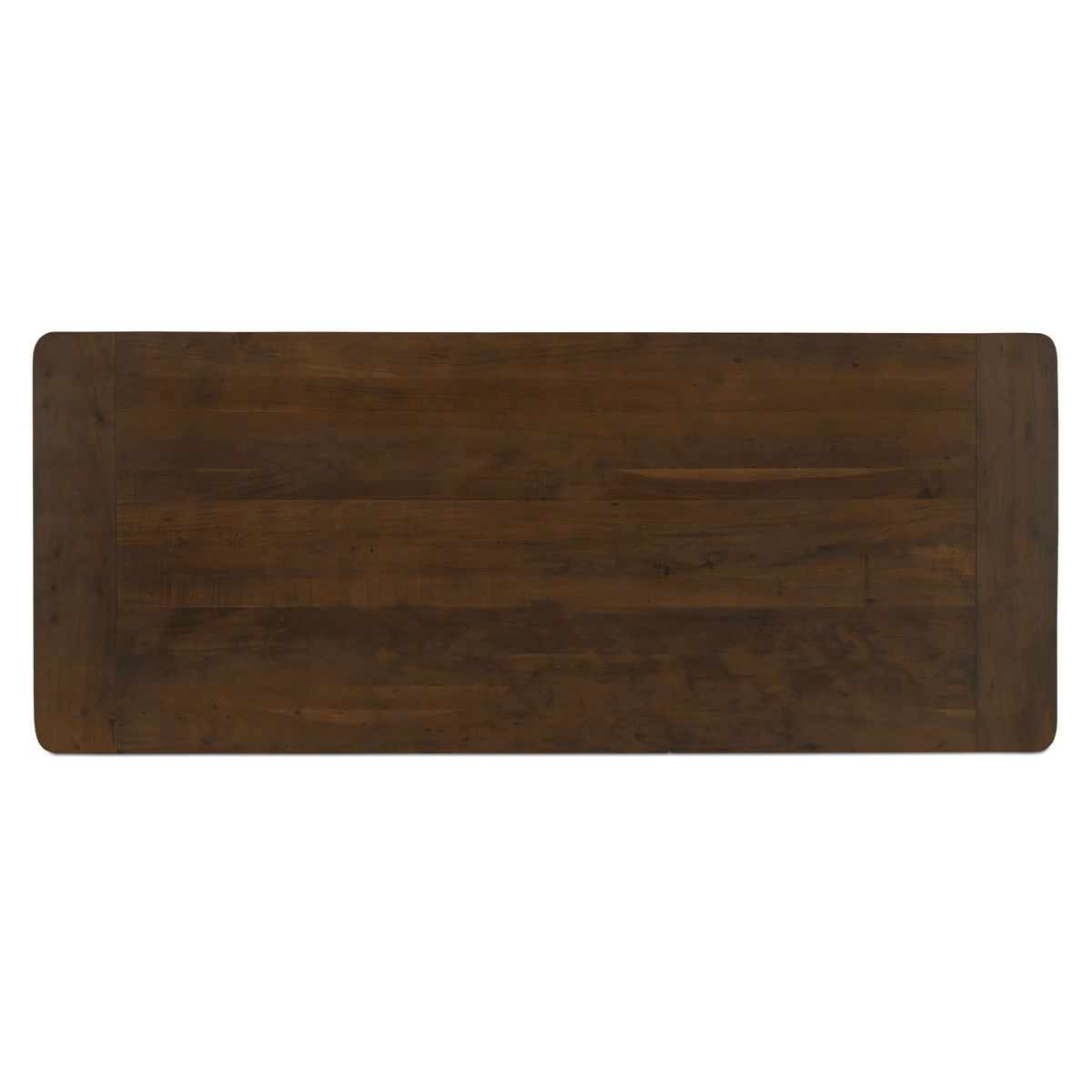 Wilson Dining Table Small Warm Brown, by Moe's Home, 98" width x 30" height x 40" depth View 3