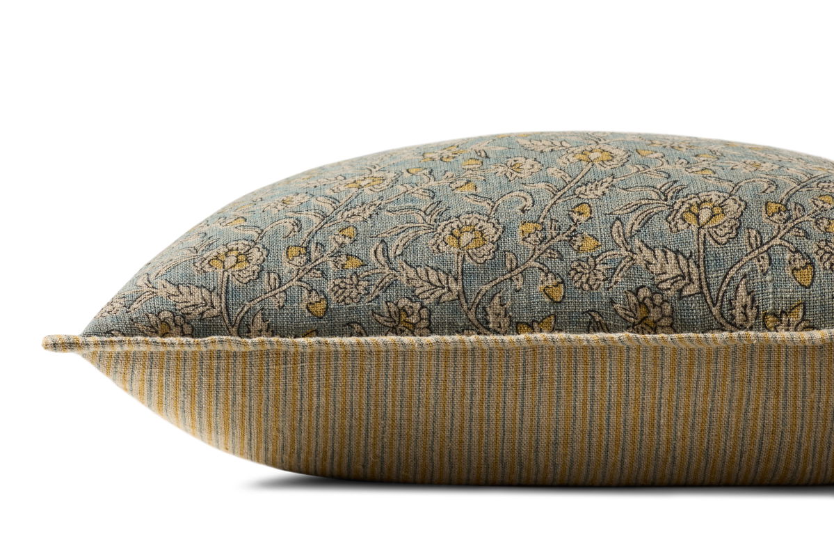 Loloi Light blue Pillow, Decorative Pillow, 22" length x 22" width View 2