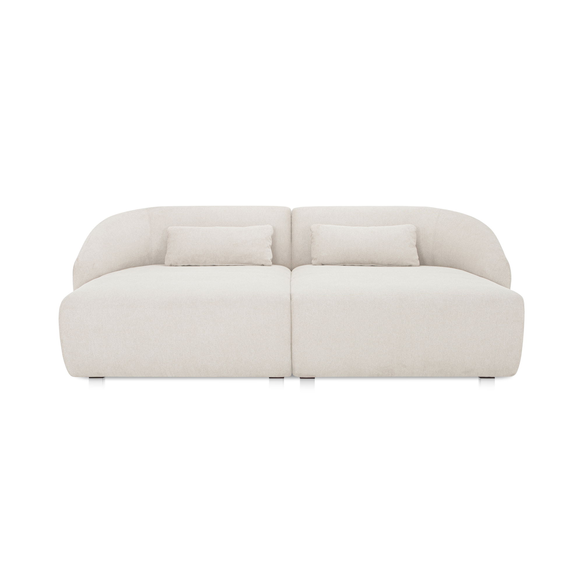 Amelia Double Chaise Modular Sectional Warm White large image 