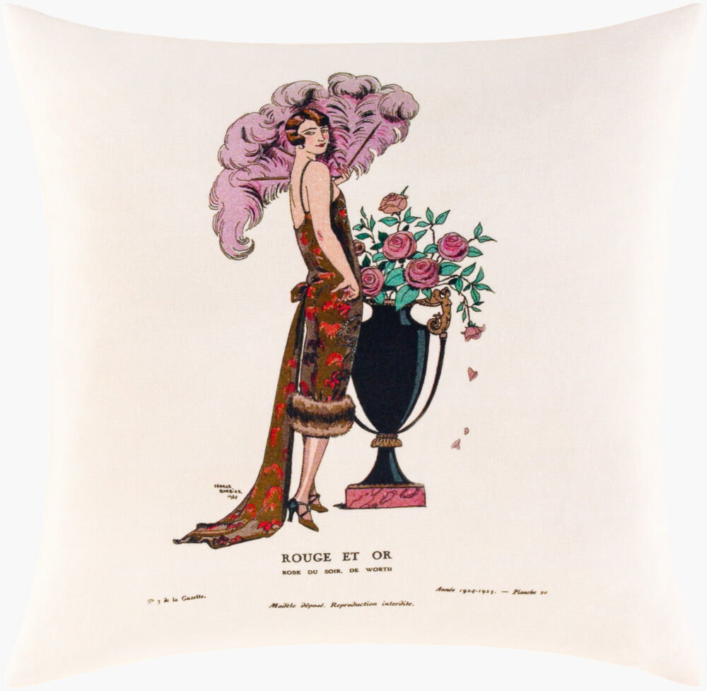 La Guirlande Accent Pillow, Decorative Pillow by Surya, 18" length x 18" width