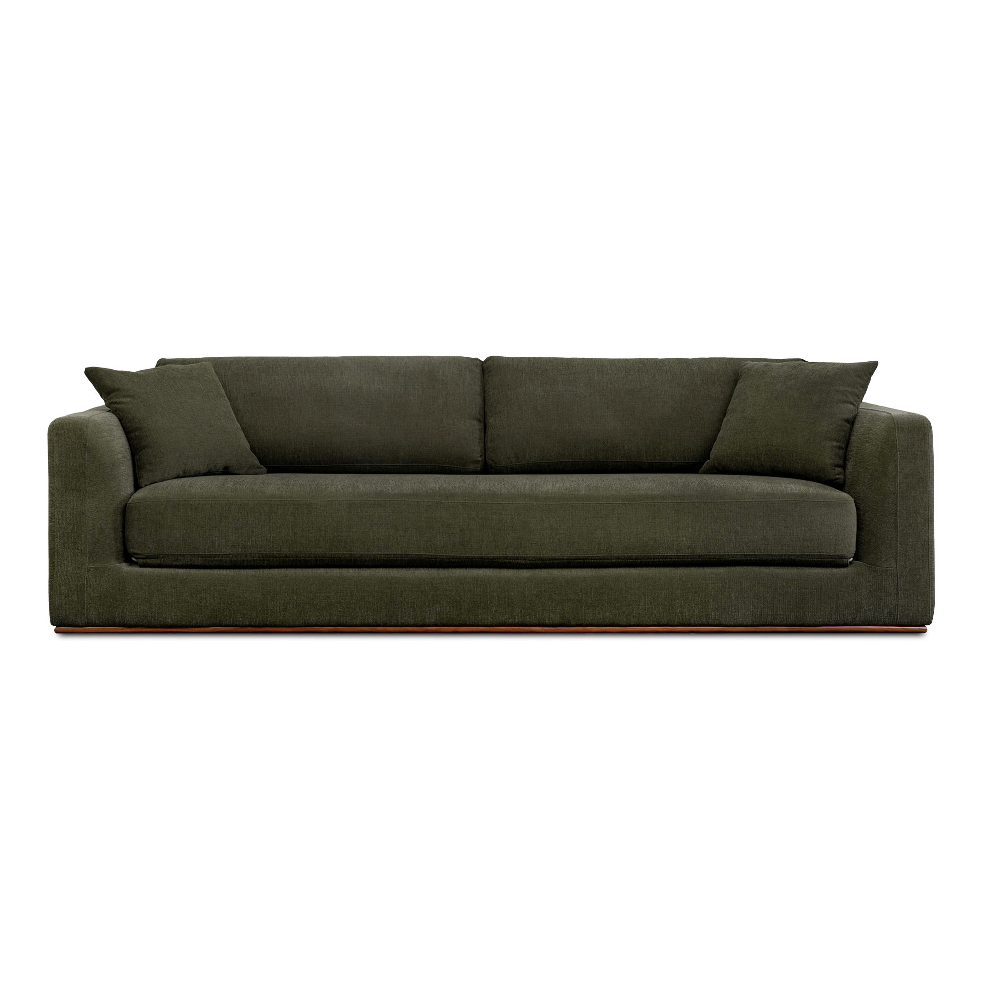 Rue Sleeper Sofa Deep Green, Sofa Bed by Moe's Home, 97.5" width x 25" height x 40.5" depth View 1