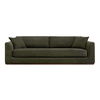 Rue Sleeper Sofa Deep Green, Sofa Bed by Moe's Home, 97.5" width x 25" height x 40.5" depth thumbnail 1
