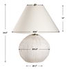 Meryl Aged White Table Lamp, by Uttermost, 20" width x 24.5" height x 20" depth thumbnail 3