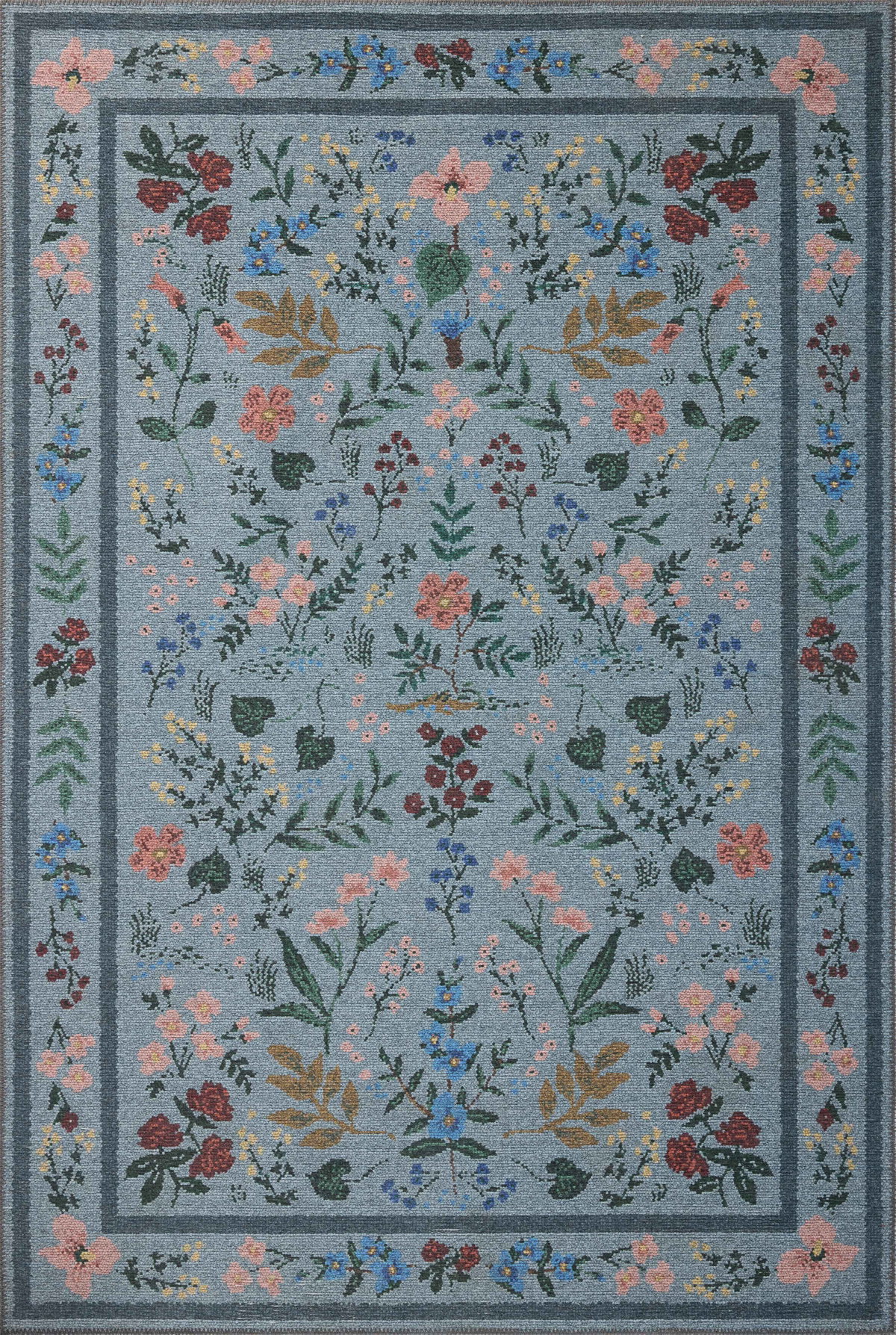 Rifle Paper Co. x Loloi Wildwood Rug, 5' length x 7'6" width View 1