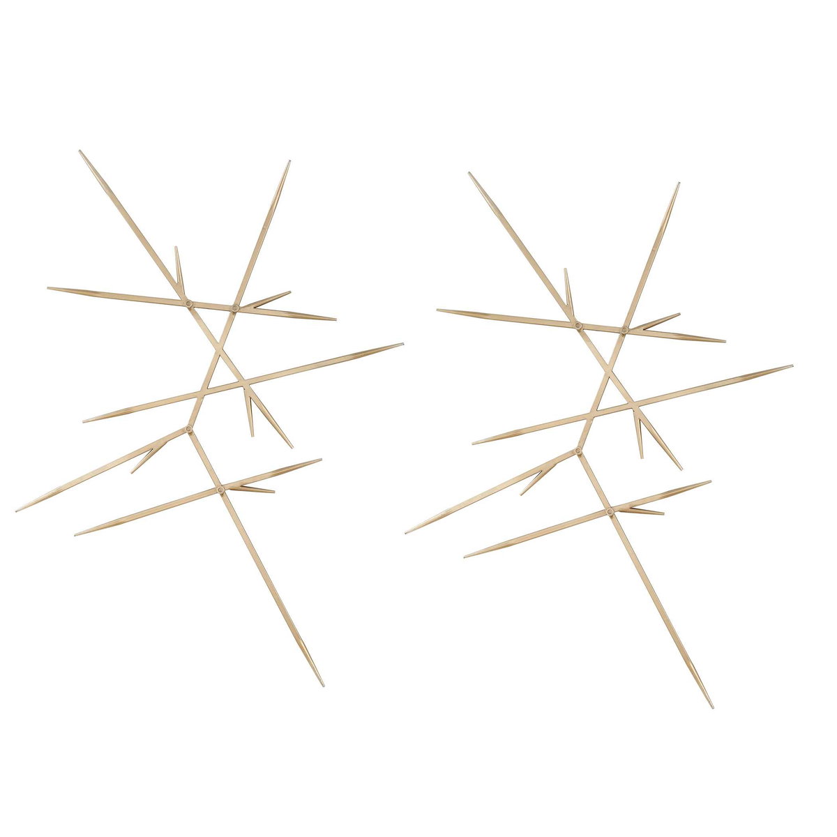 Fireworks Silver Wall Decor Set/2, Sculptural Wall Art by Uttermost, 30.25" width x 32.25" height x 0.5" depth View 6