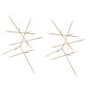 Fireworks Silver Wall Decor Set/2, Sculptural Wall Art by Uttermost, 30.25" width x 32.25" height x 0.5" depth thumbnail 6