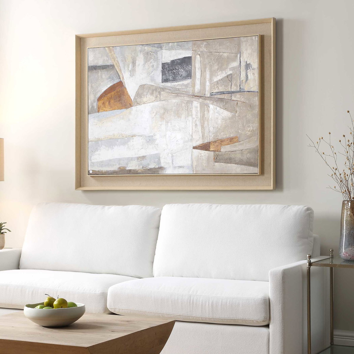 Hide & Seek Abstract Art, by Uttermost, 43.25" width x 59" height x 2" depth View 4