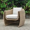 Tropic Golden Flax Outdoor Lounge Chair, Outdoor Chair by Uttermost, 2'7.2" width x 2'11" height x 3' depth thumbnail 2