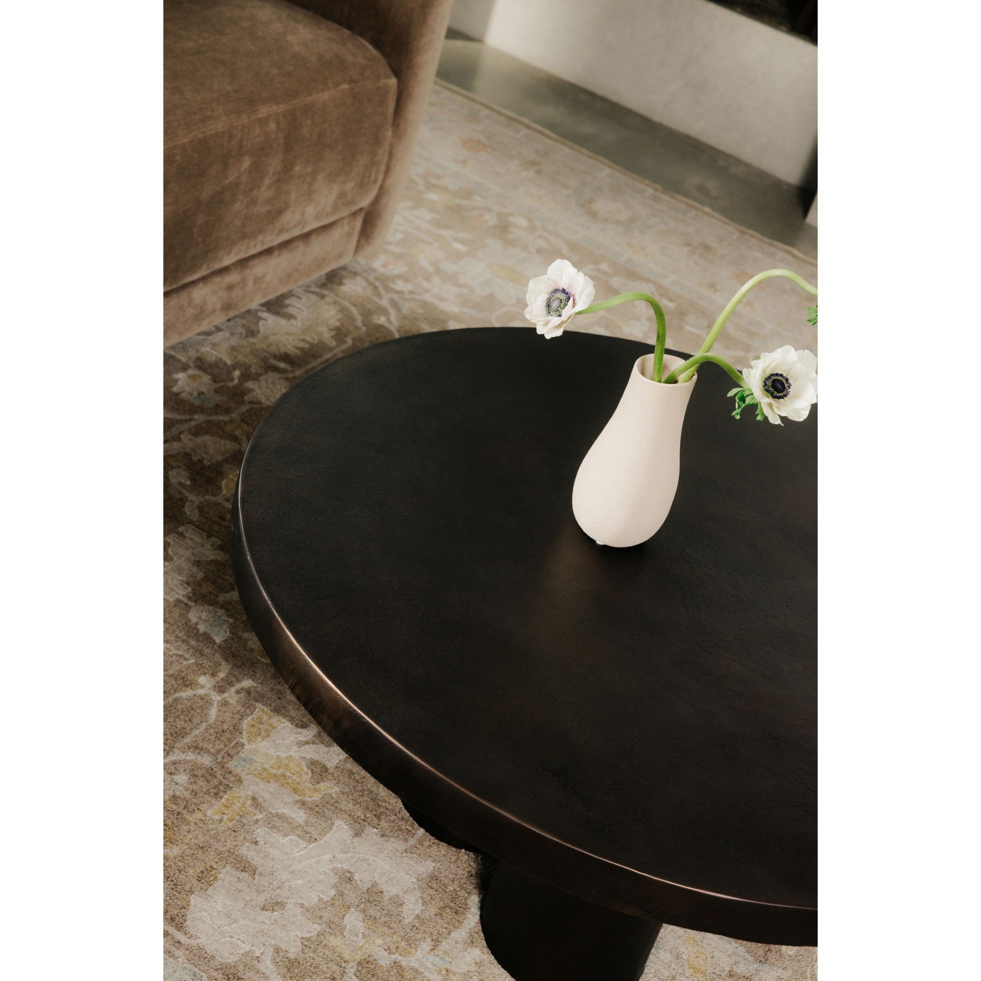 Logan Outdoor Coffee Table Black, by Moe's Home, 35" width x 16" height x 35" depth View 9