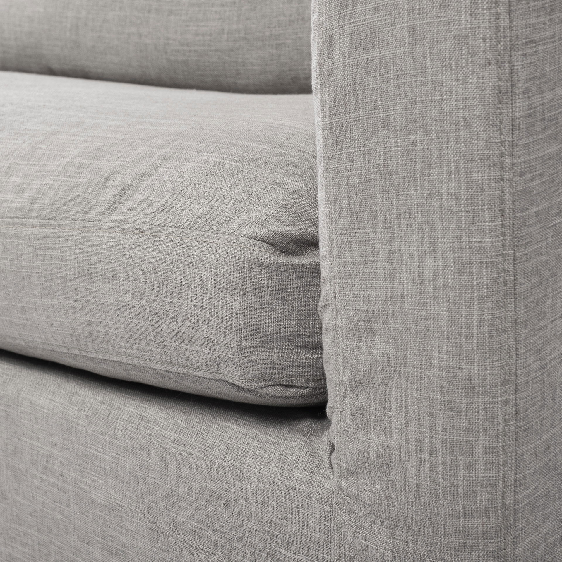 Denly III 38 X 38.25 X 34.5 Flint Gray Slipcover Upholstered Arm Chair large image 