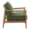 Tahoe Outdoor Sofa Chair Green, Accent Chair by Dovetail, 31" width x 33.46" height x 30.7" depth thumbnail 3