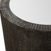 Sequoia Mirrored Drum Table, Side & End Table by Uttermost, 22" width x 25" height x 22" depth thumbnail 4