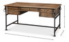 Game Of Thornes Desk, by Sarreid, 62" length x 37" width x 32" height thumbnail 16