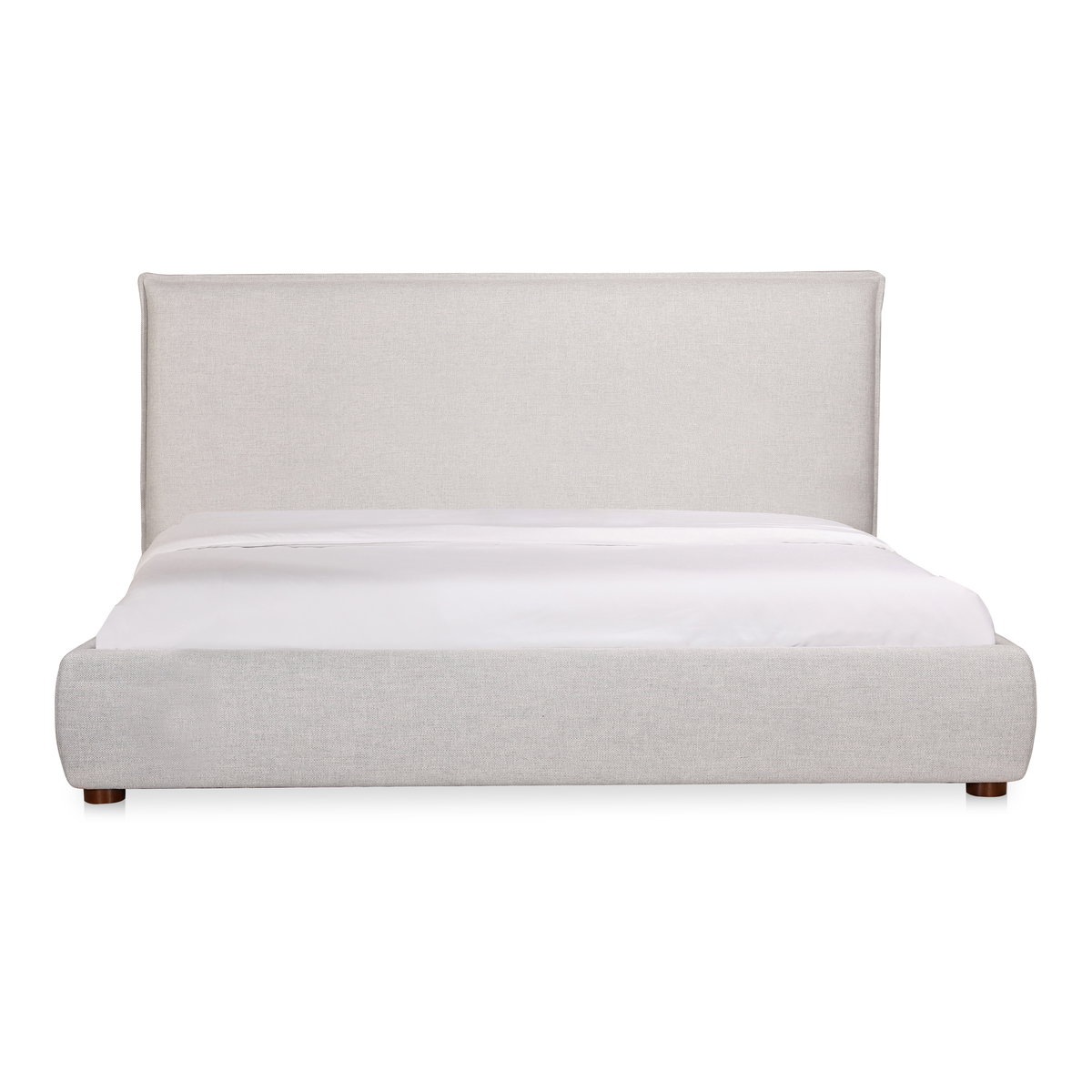 Luzon Queen Bed Light Grey, by Moe's Home, 70" width x 45.5" height x 88.5" depth View 1