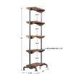 Rhordyn Industrial Etagere, Shelving & Bookcase by Uttermost, 33" width x 72" height x 17.75" depth thumbnail 3