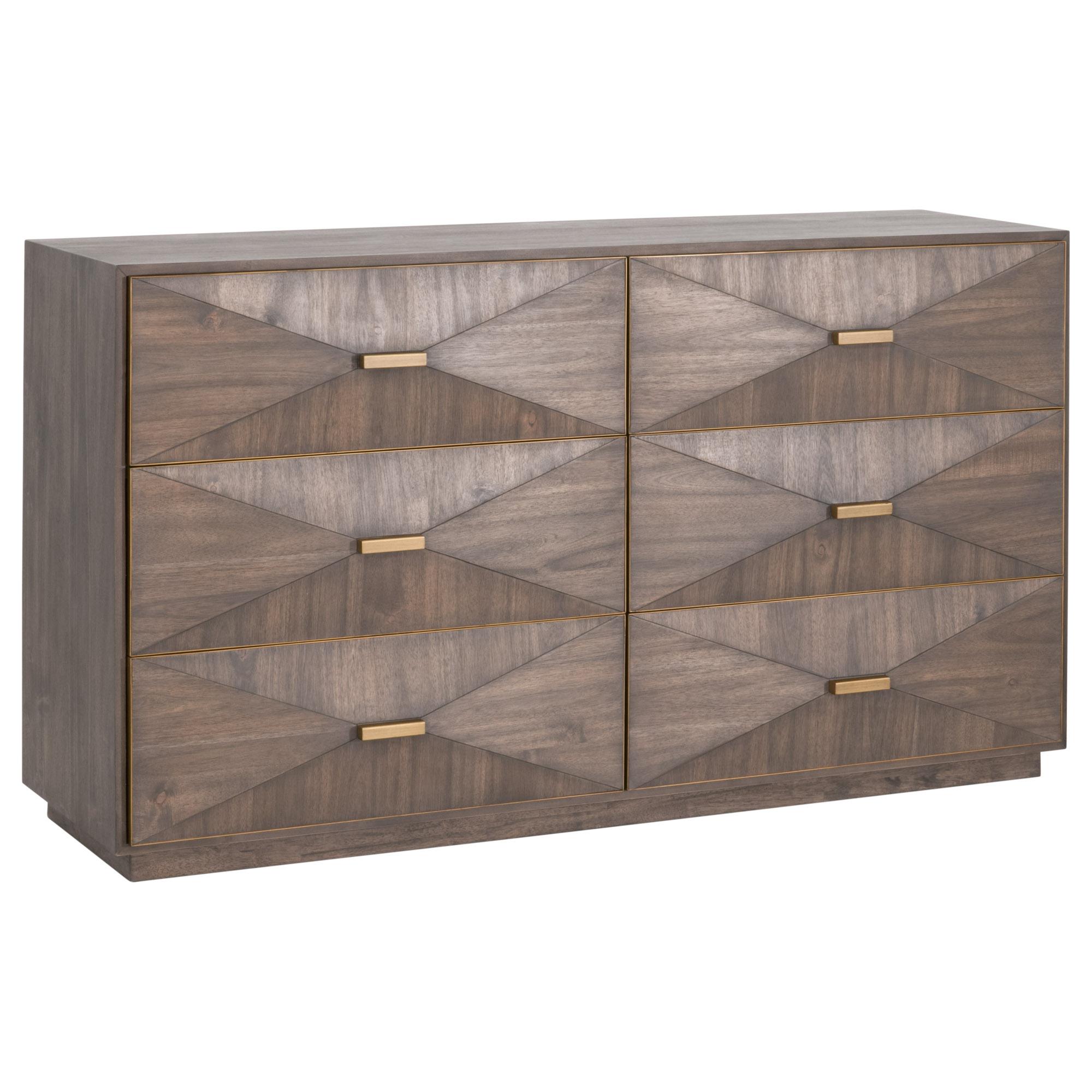 Wynn 6-Drawer Double Dresser, by Essentials for Living, 64" width x 36" height x 20" depth View 3