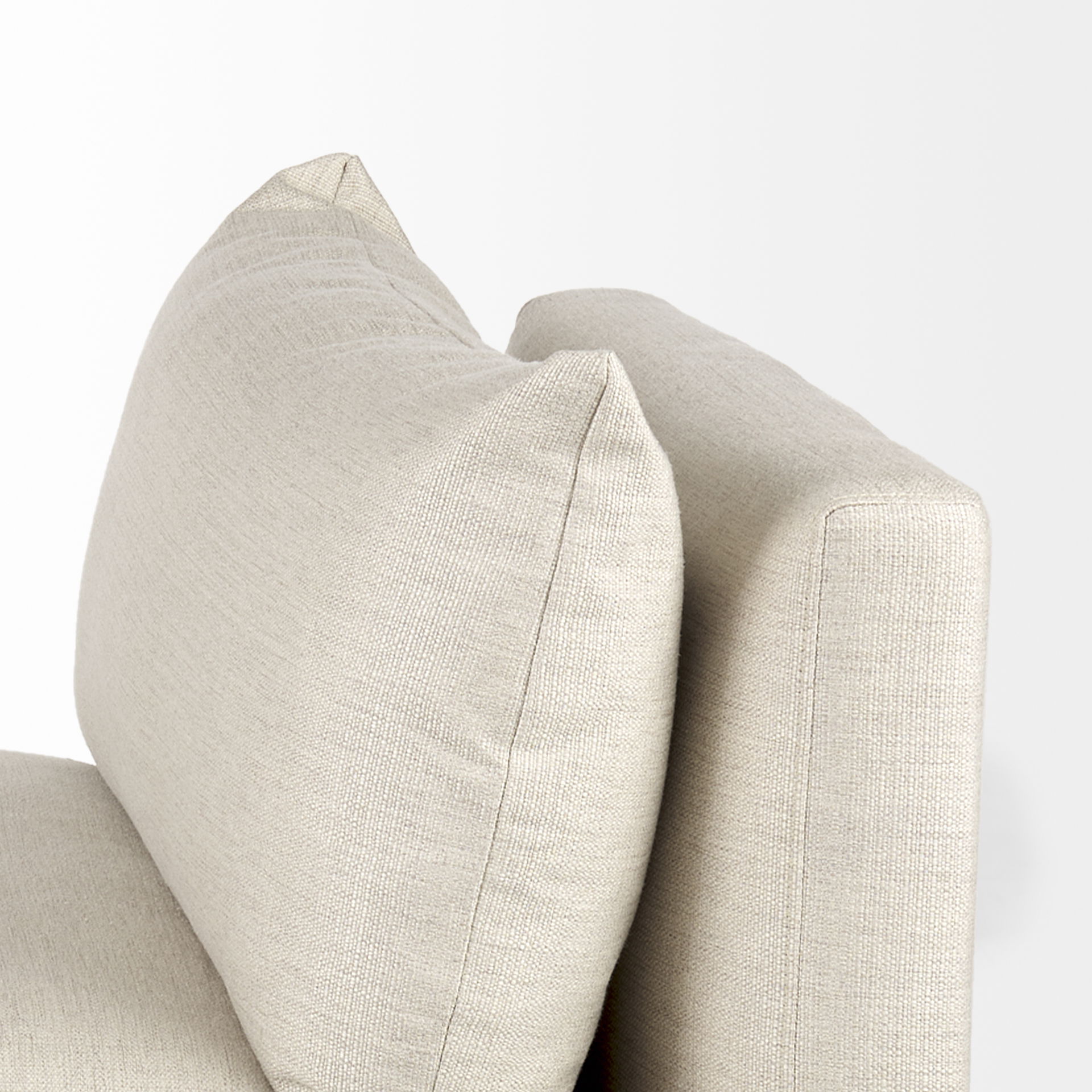 Valence  Beige Armless Sectional Piece, Sectional Sofa by Mercana, 38.19" length x 38.58" width x 28.35" height View 10