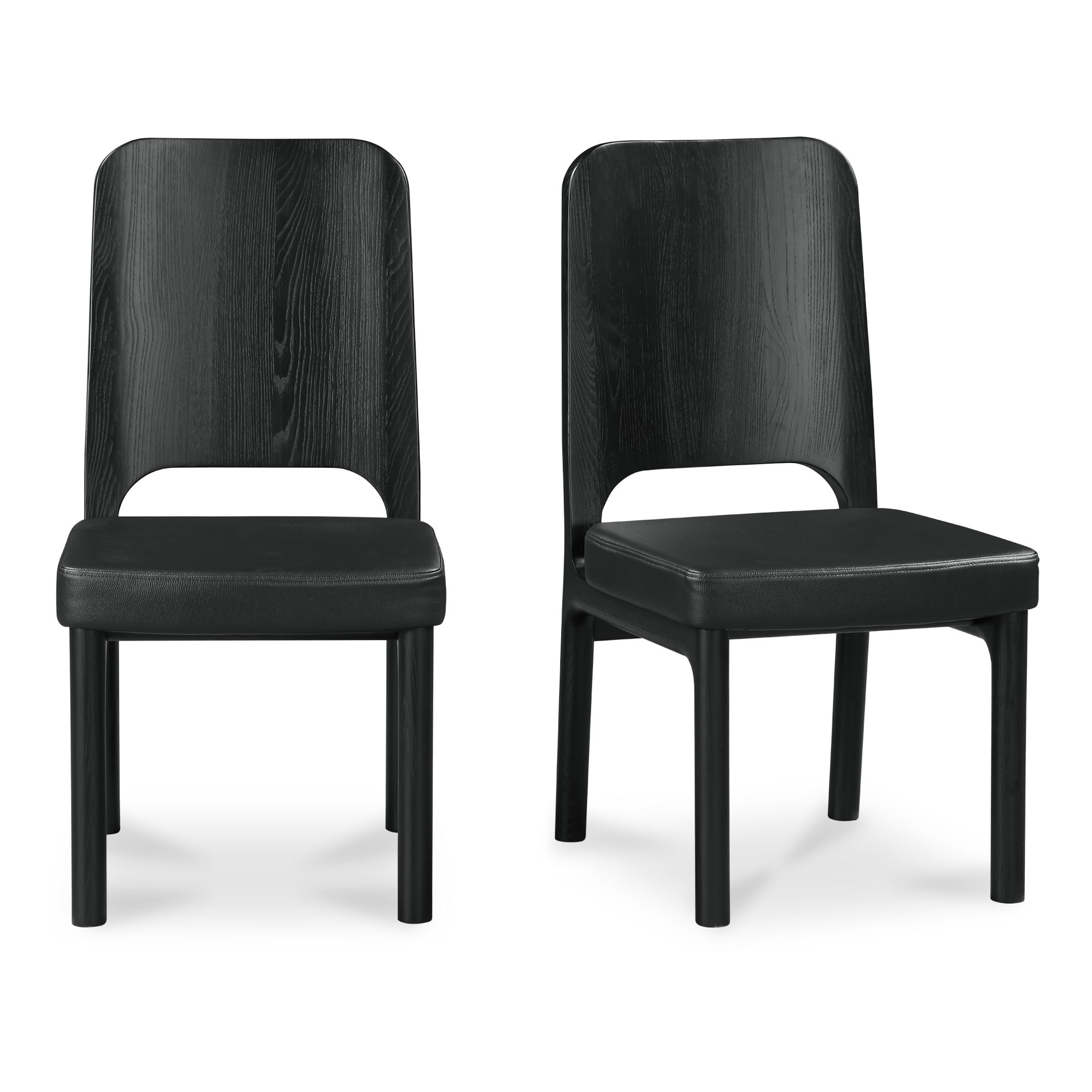 Kerr Dining Chair Vegan Leather Black-set Of Two large image 