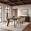 Welborn 72'L x 40'W Rectangular Dining Table | Modern | Dark Brown Wood | Seats 6, by Mercana, 72" length x 40" width x 30" height thumbnail 2