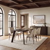 Welborn 72'L x 40'W Rectangular Dining Table | Modern | Dark Brown Wood | Seats 6, by Mercana, 72" length x 40" width x 30" height thumbnail 2