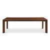 Daifuku Large Dining Table Brown, by Moe's Home, 96" width x 29.5" height x 42" depth thumbnail 1