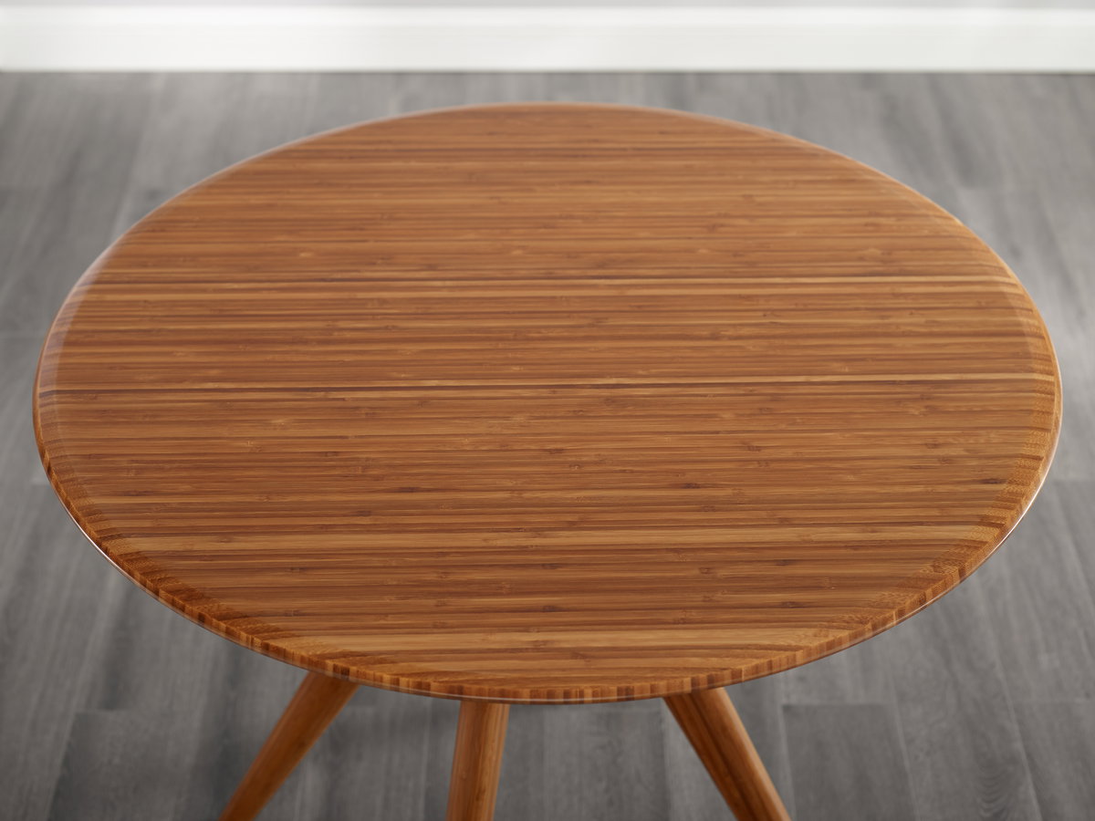 Sitka 36' Round Dining Table, Amber, by Greenington, 36" length x 36" width x 29.5" height View 5