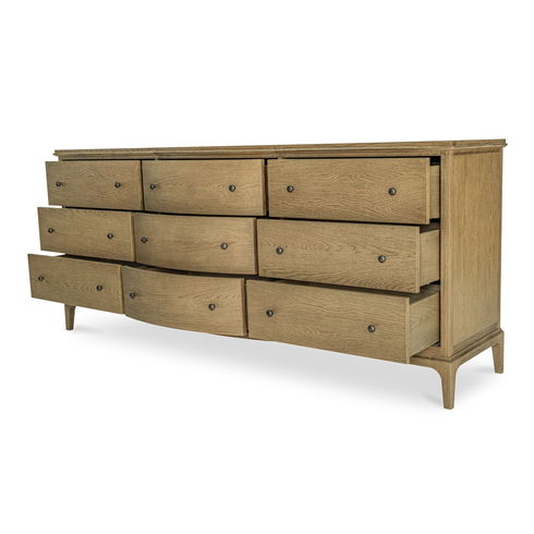 Sadie 9 Drawer Dresser Brown
