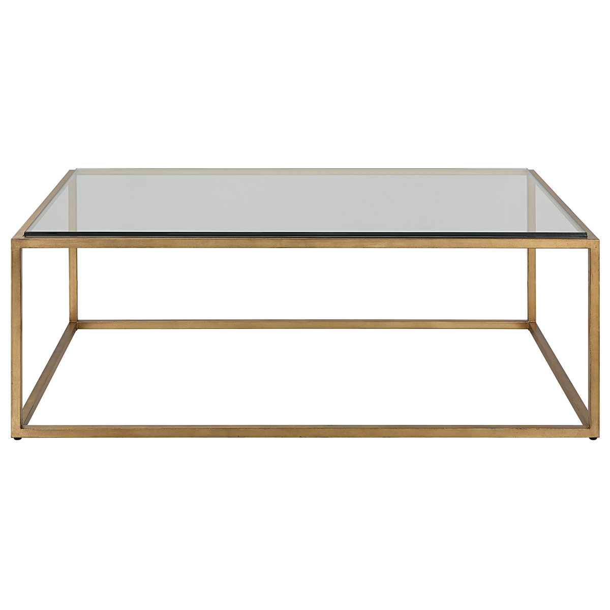Bravura Gold Coffee Table, by Uttermost, 48" width x 16.75" height x 30" depth View 1