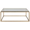 Bravura Gold Coffee Table, by Uttermost, 48" width x 16.75" height x 30" depth thumbnail 1