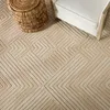 Handmade Tufted Wool Area Rug in Beige thumbnail 5