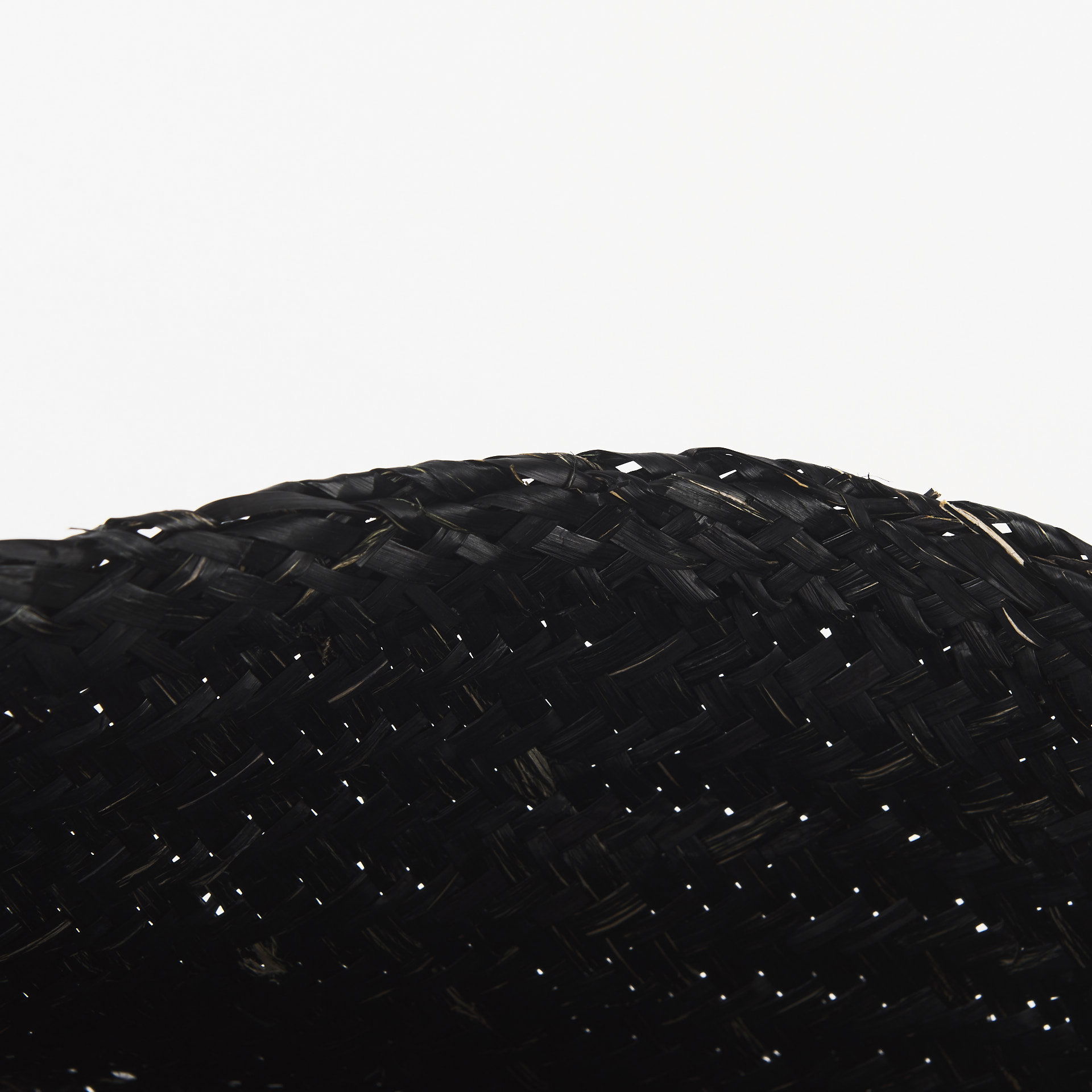 Ella 9.8L x 9.8W x 11.0H (Set of 3) Black Seagrass Basket with Light Brown Handles, Bins & Basket by Mercana, 13.78" length x 13.78" width x 15.75" height View 5