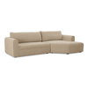 Madrid Right Sectional Cool Beige, Sectional Sofa by Moe's Home, 112" width x 33.5" height x 65" depth thumbnail 2