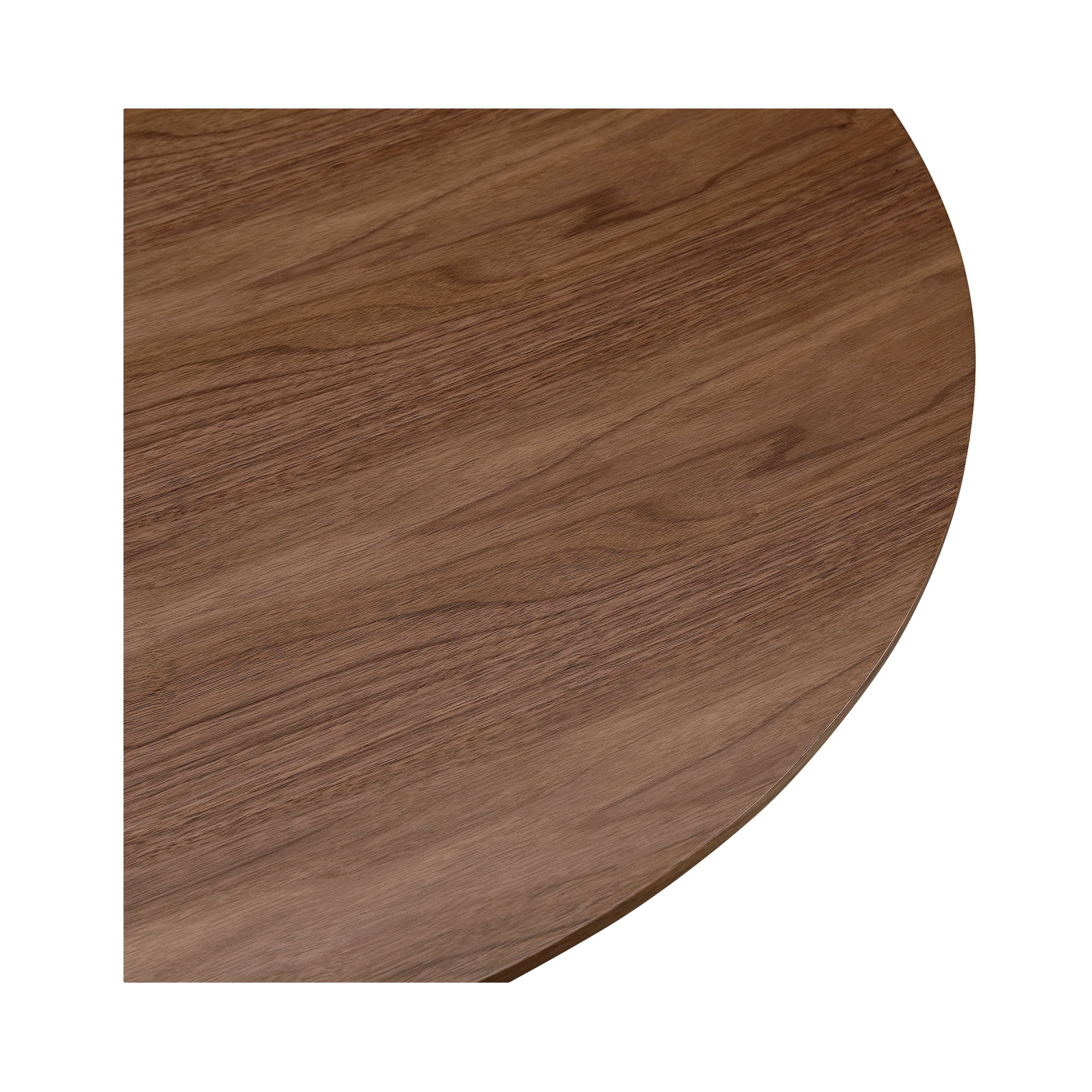 Otago 47in Round Dining Table Walnut, by Moe's Home, 47" width x 29.5" height x 47" depth View 5