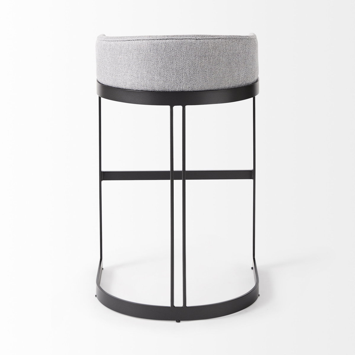 Hollyfield Low Back 32.7in Seat Counter Stool | II Gray Fabric with Bar, Counter & Bar Stool by Mercana, 20.5" length x 19.7" width x 32.7" height View 5