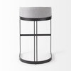 Hollyfield Low Back 32.7in Seat Counter Stool | II Gray Fabric with Bar, Counter & Bar Stool by Mercana, 20.5" length x 19.7" width x 32.7" height thumbnail 5