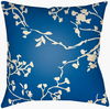 Chinoiserie Floral Accent Pillow, Decorative Pillow by Surya, 18" length x 18" width thumbnail