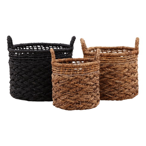 Fitzroy Basket Set of 3 Black