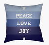 Peace Love Joy Accent Pillow, Decorative Pillow by Surya, 18" length x 18" width thumbnail