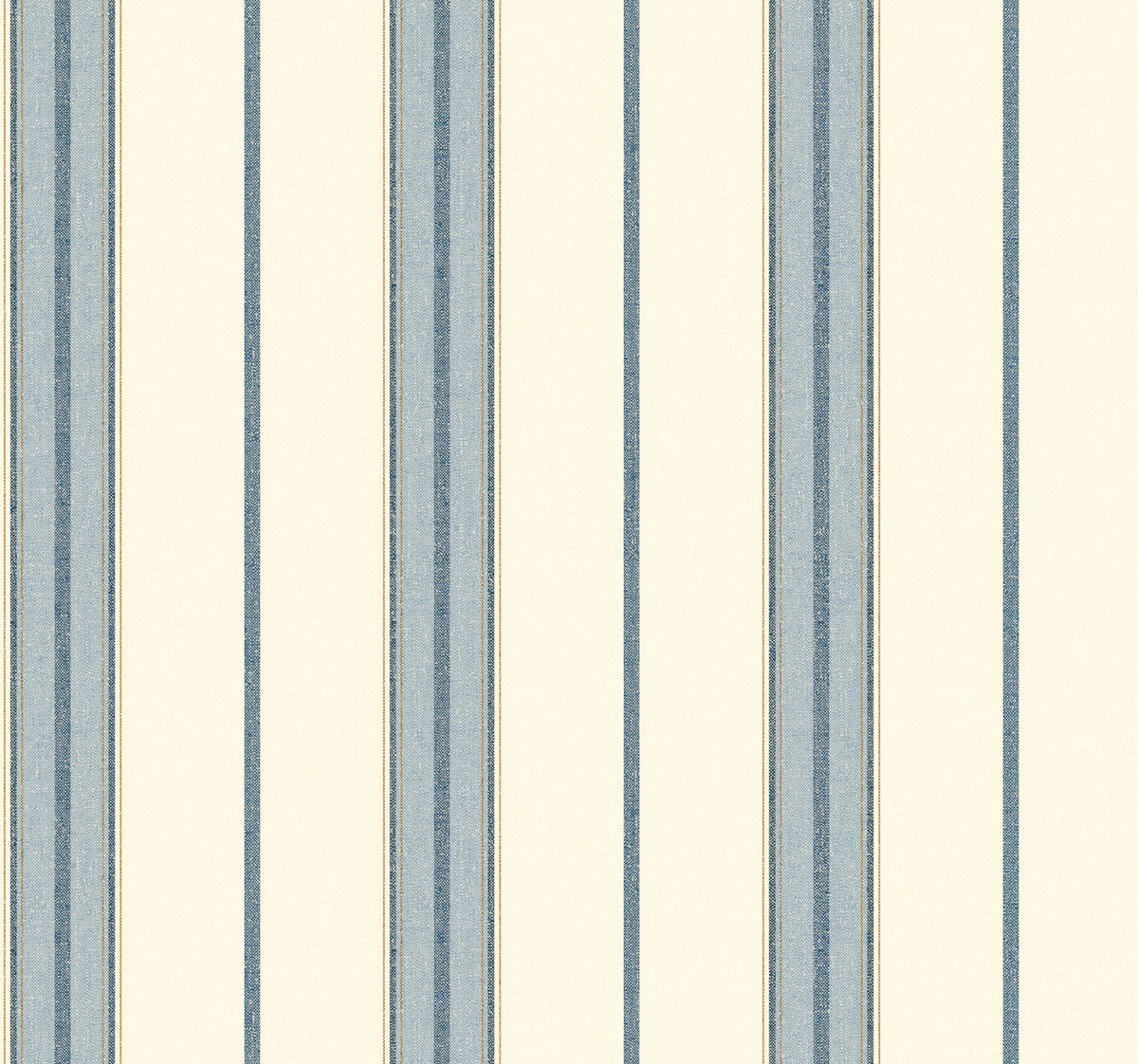 Blue & White Ralph Stripe Wallpaper, by York Wall, 27' length x 2'3" width x 0.02" depth