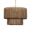 Biswas Woven Jute 1 Light Pendant, Ceiling Light by Uttermost, 24" width x 18.75" height x 24" diameter x 24" depth thumbnail 4