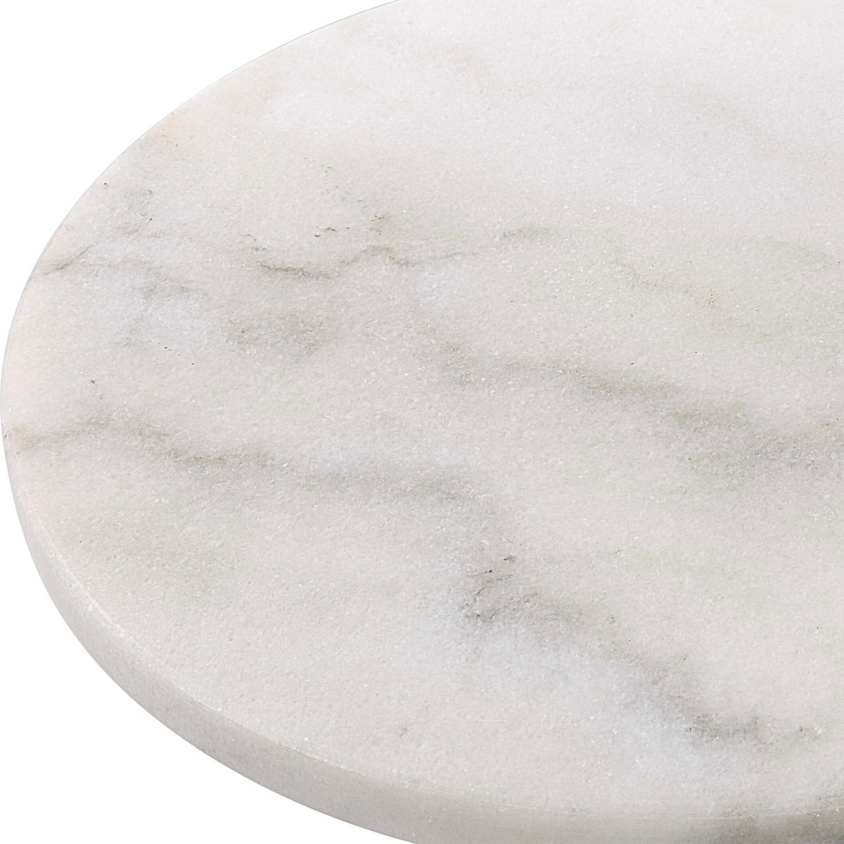 Puritan White Marble Drink Table, Side & End Table by Uttermost, 12" width x 23.5" height x 12" depth View 5