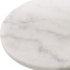 Puritan White Marble Drink Table, Side & End Table by Uttermost, 12" width x 23.5" height x 12" depth thumbnail 5