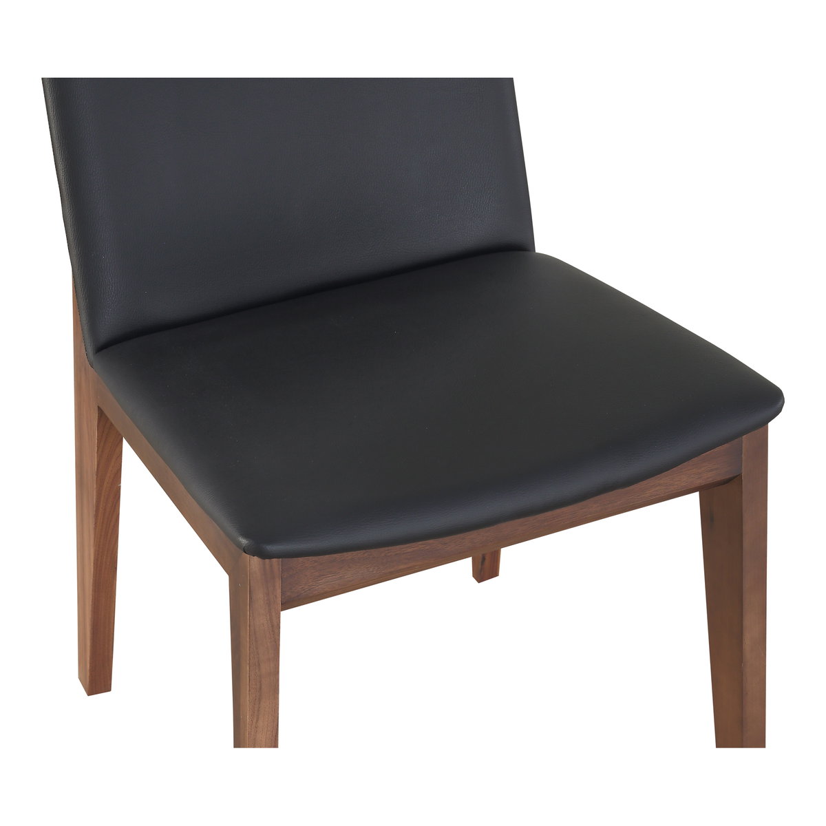 Deco Dining Chair Ebony Pvc - Set Of Two, by Moe's Home, 21" width x 31" height x 21" depth View 6
