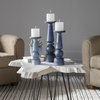 Cassiopeia Blue Glass Candleholders Set/3, Candles & Candle Holder by Uttermost, 4.5" width x 15" height x 4.5" depth thumbnail 4