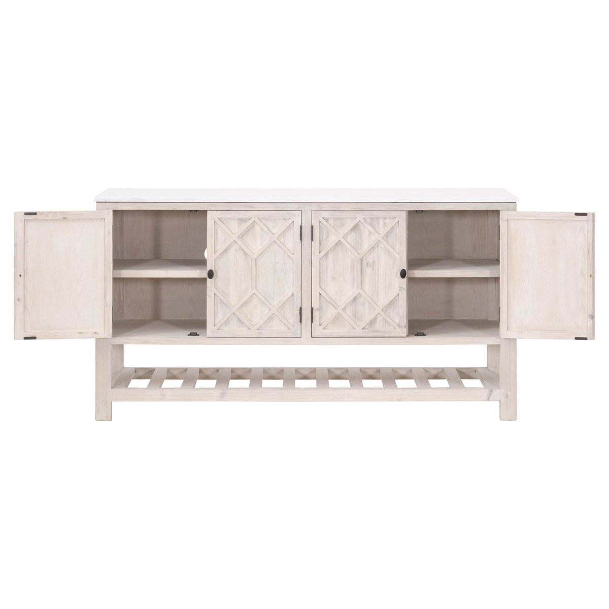 Willow Media Sideboard, Cabinets & Sideboard by Essentials for Living, 67" width x 35.75" height x 18.25" depth View 3